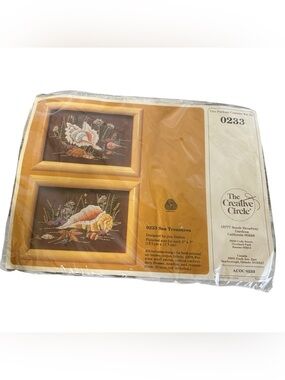 Vintage The Creative Circle Sea Treasures Crewel Embroidery Kit 0233 Jan Dalton